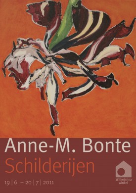 Uitnodiging A.M. Bonte expo in Wilhelmina Winkel