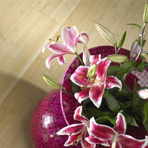 Bamboo Elite, naturel plainpressed, detail